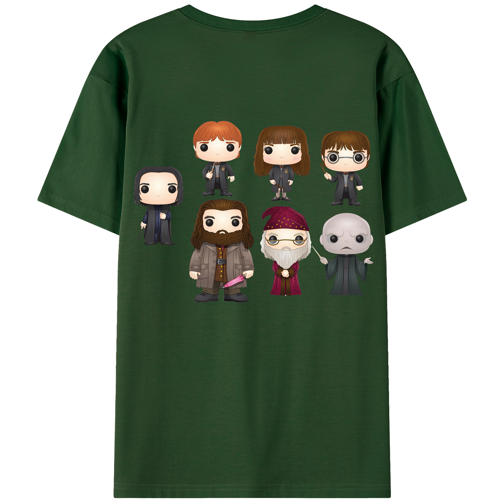 （画像用） Harry Potter ハリー・ポッターシリーズ 綿100％半袖Tシャツ（背面プリント）